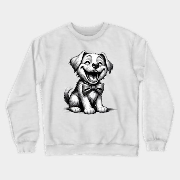 Little Dog laughing Crewneck Sweatshirt by YuYu